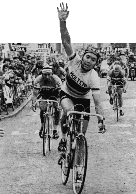 Eddy Merckx wins the 1972 Flèche Wallonne